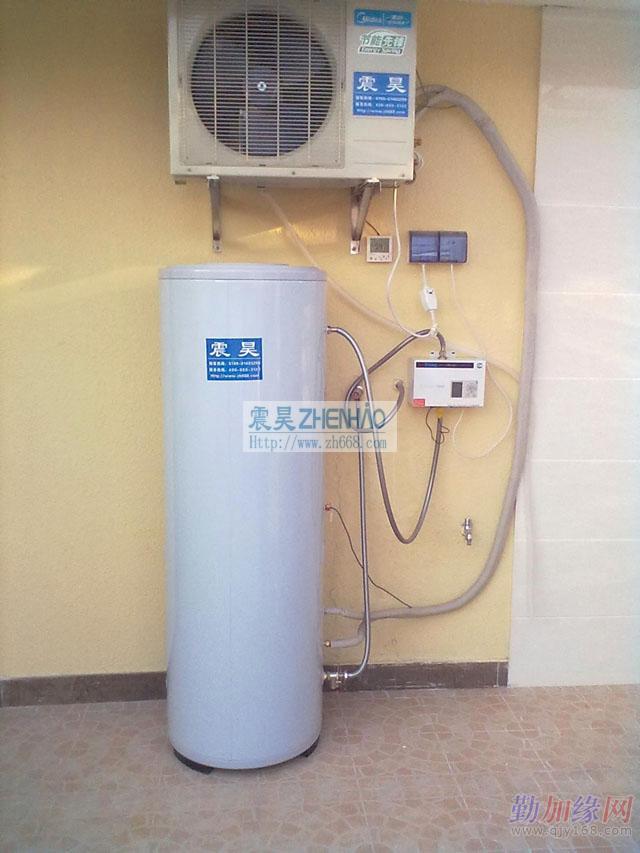 松山湖别墅中央热水系统|美的空气能热水器|松山湖热水工程安装商