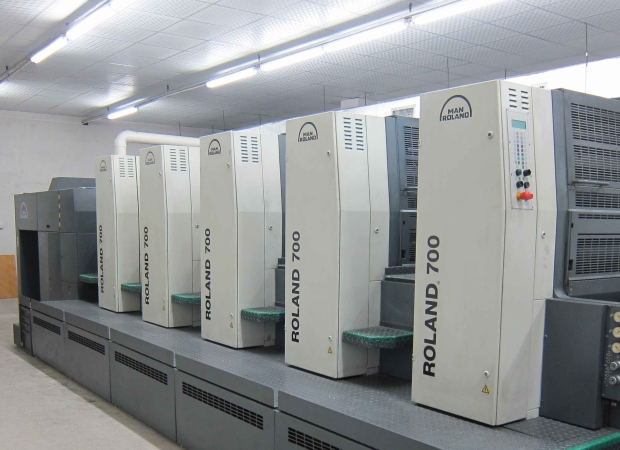 2004年罗兰r705-3b五色印刷机