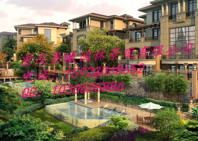 重庆北碚区花园别墅庭院景观风格设计施工丨设