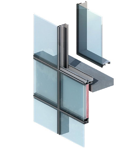 明框玻璃幕墙铝型材生产厂家精品推荐