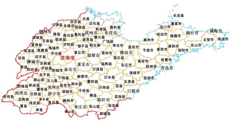 山东省地图全图高清版图片