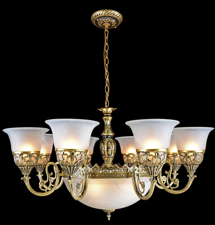 铝合金欧式吊灯可朝下欧式灯树脂欧式客厅吊灯三头欧式吊灯五头灯