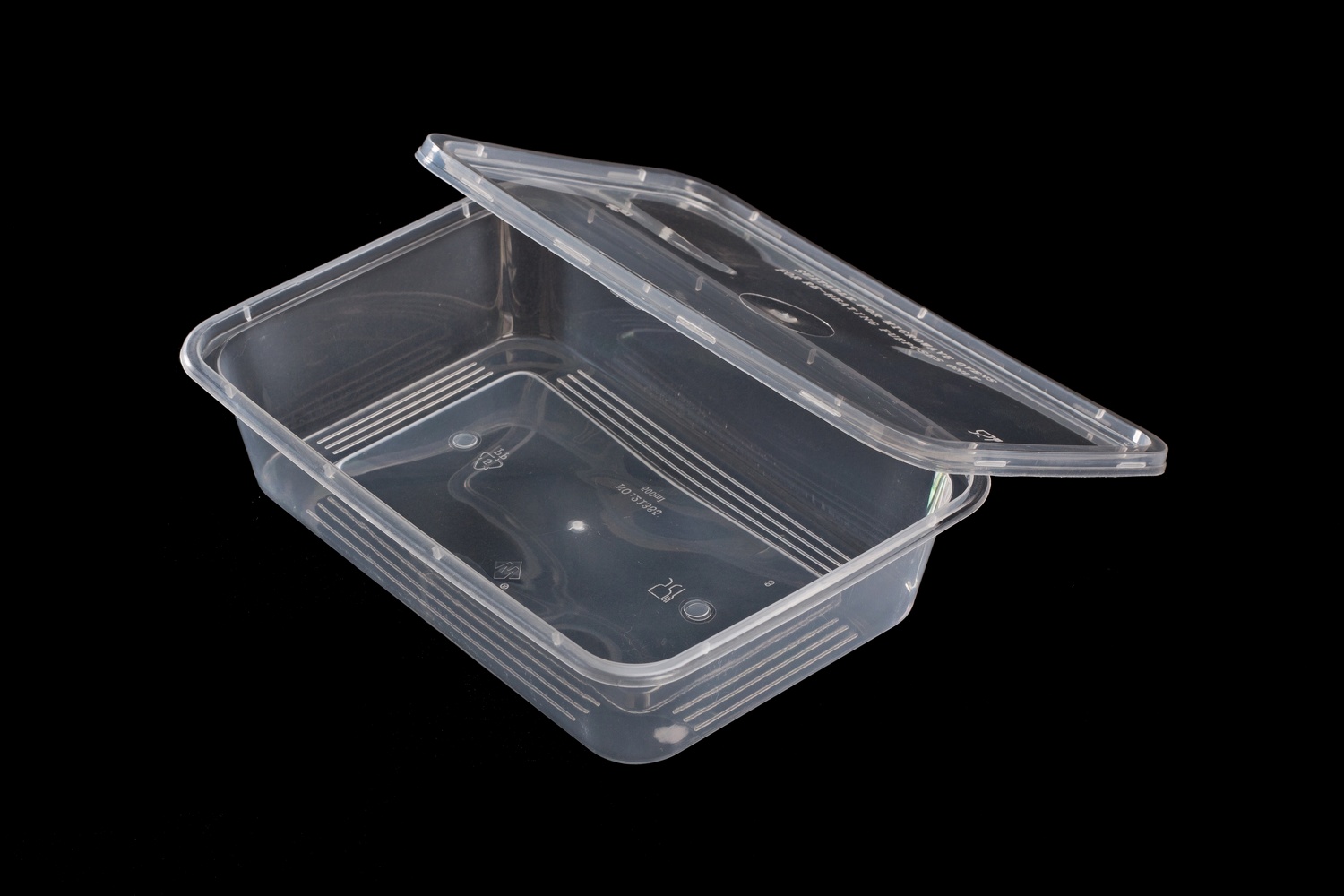 一次性环保餐盒 一次性透明塑料盒500ml 一次性饭盒