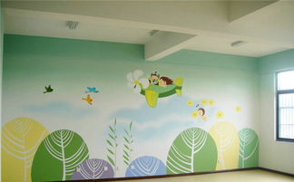 天津幼儿园彩绘墙画