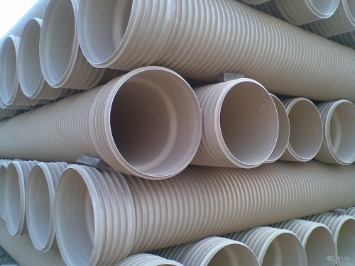大量供应pvc双壁波纹管 建筑工程专用pvc塑料双壁波纹管
